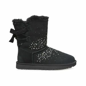 UGG Galaxy Bling Black Studded Lamb Fur Suede Boots sz 8 NEW